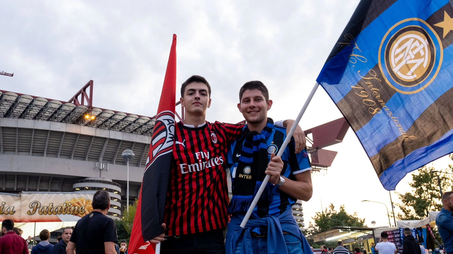 Tifosi di Milan e Inter