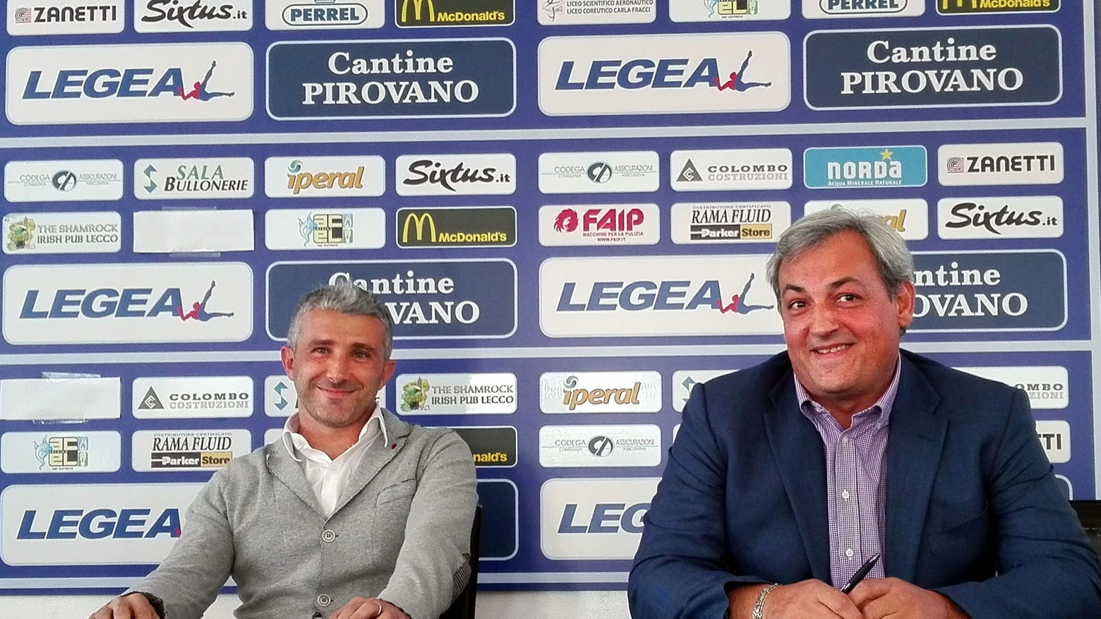 Alberto Bertolini con Sandro Meregalli