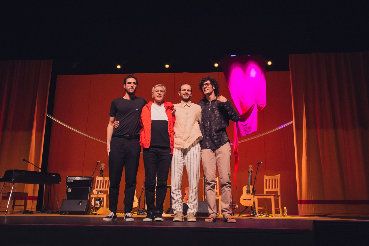 Caetano Veloso con i suoi figli