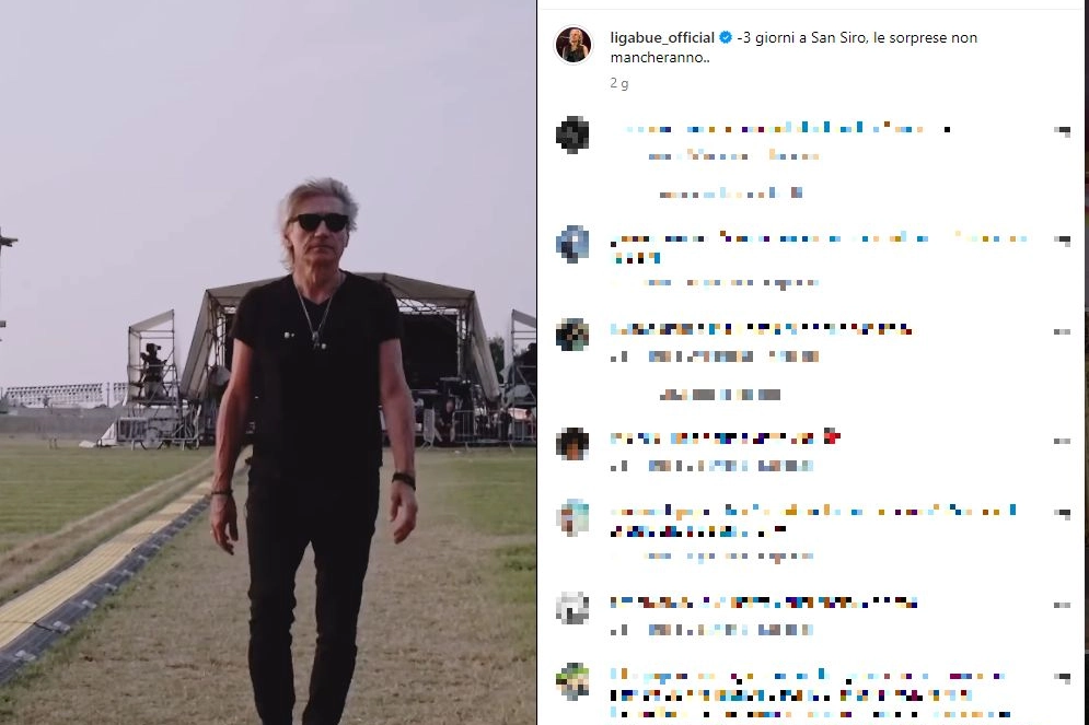 Ligabue (Foto Instagram)