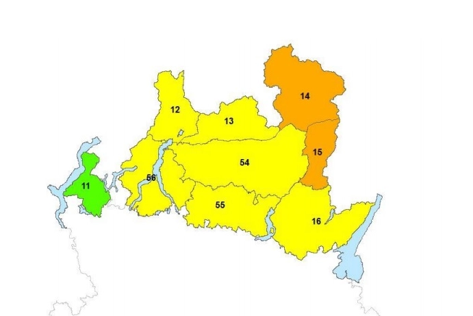 Allerta per il rischio valanghe (dal sito della Protezione Civile lombarda)