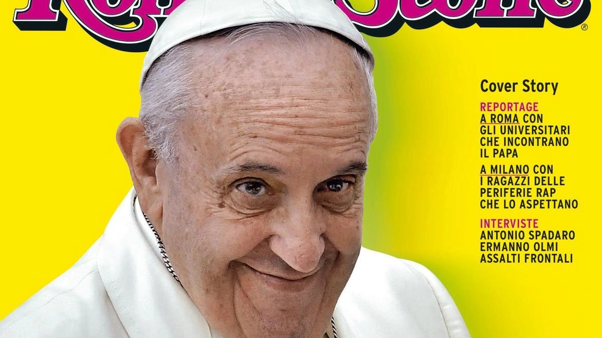 Papa Francesco sulla copertina di 'Rolling Stone' (Ansa)