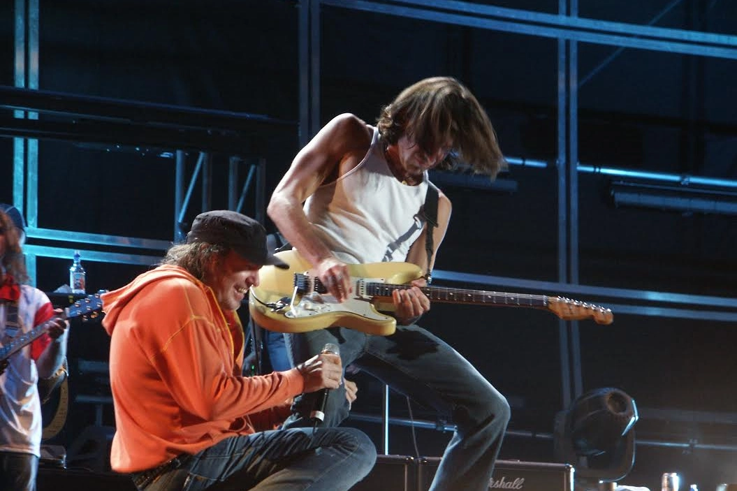 Stef Burns con Vasco Rossi