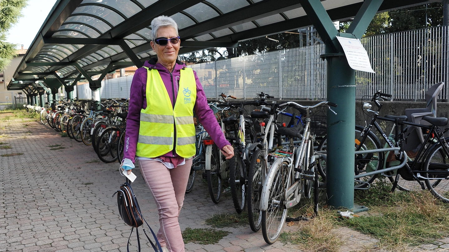 Marina Buratti della sezione locale della Federazione ambiente e bicicletta