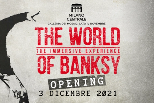 Una delle opere di Bansky