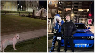 Riecco Fedez sui social: giochi con il cane e foto con Rondo da Sosa. E Chiara non c’è