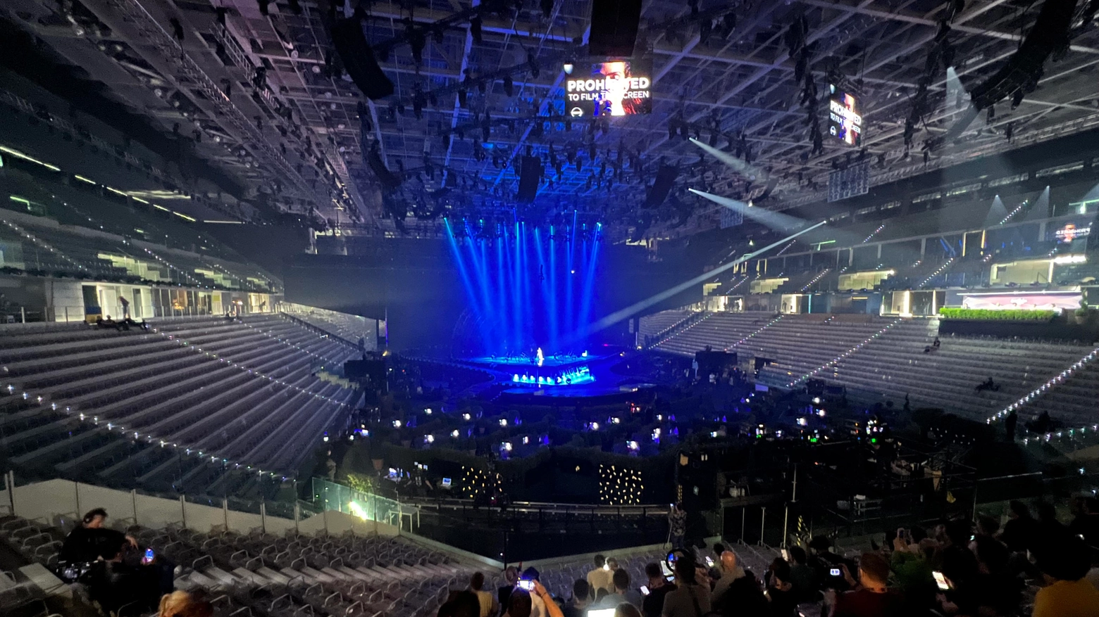 Il palco dell'Eurovision 2022 al PalaOlimpico di Torino