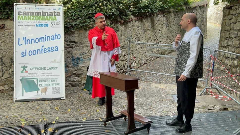 Una delle tappe della Camminata Manzoniana