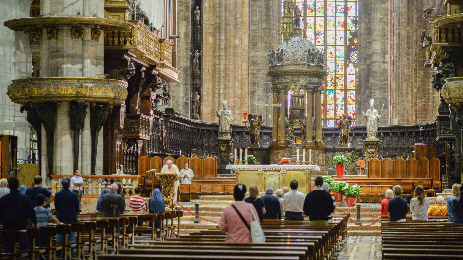 L'altare maggiore del Duomo di Milano
