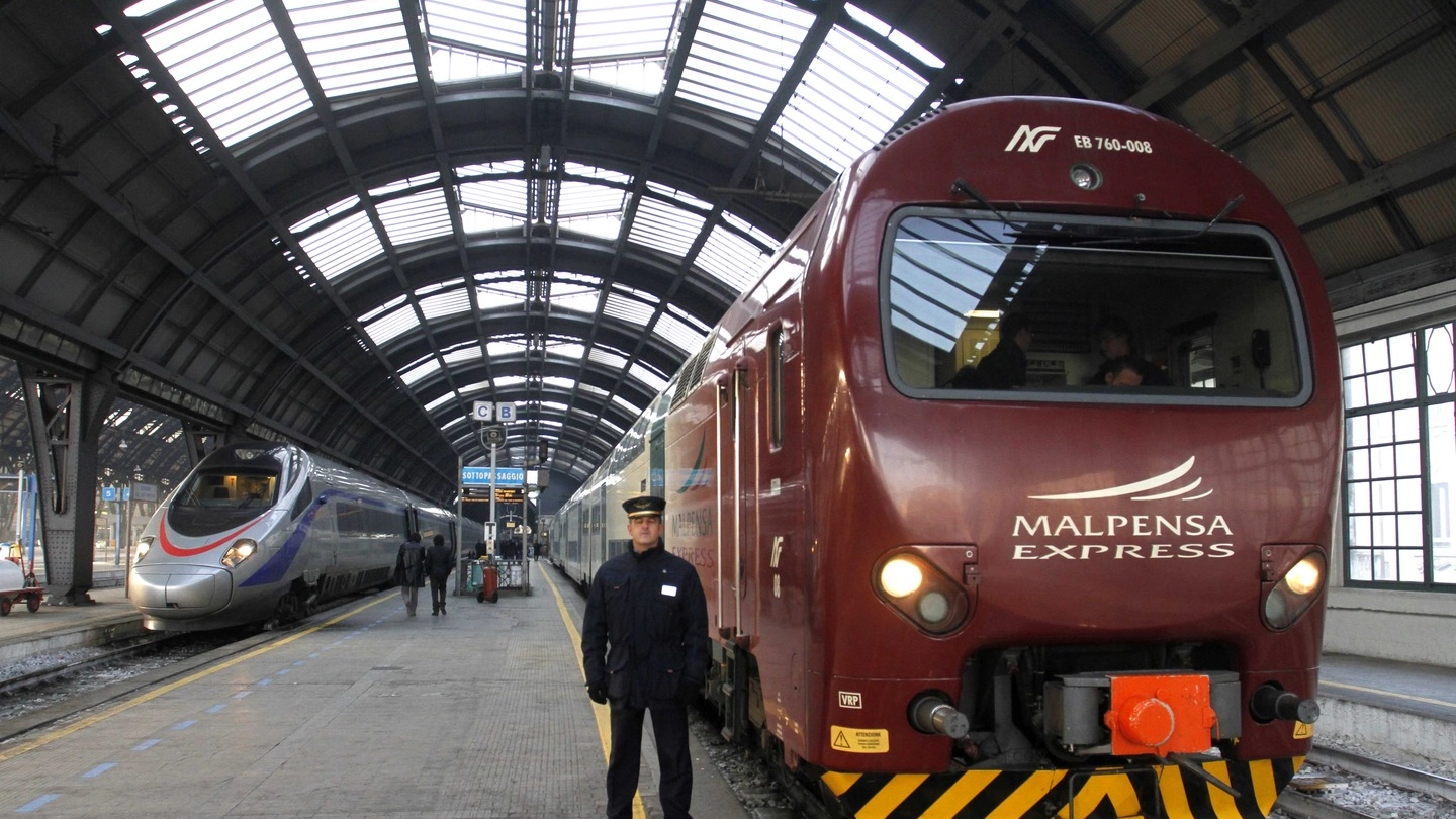 Il Malpensa Express in stazione Centrale