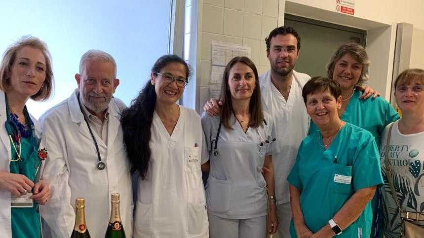 L’equipe del reparto di Pediatria diretto dal dottor Paolo Adamoli