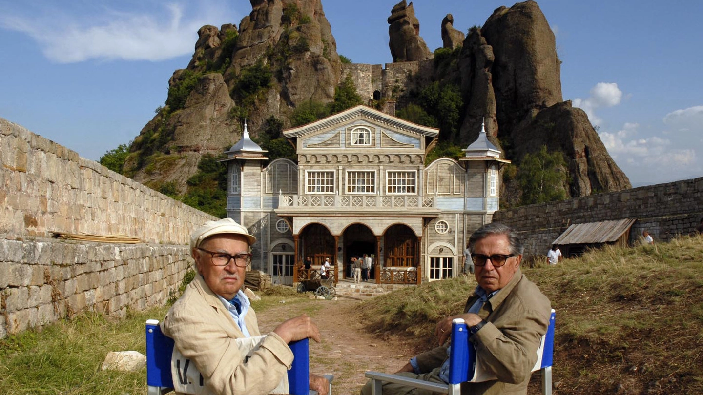 Paolo e Vittorio Taviani, sul set de “La masseria delle allodole”