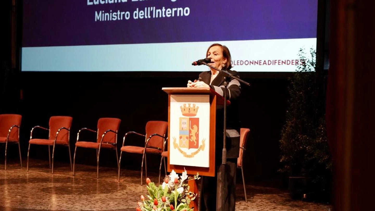La ministra dell'Interno, Luciana Lamorgese