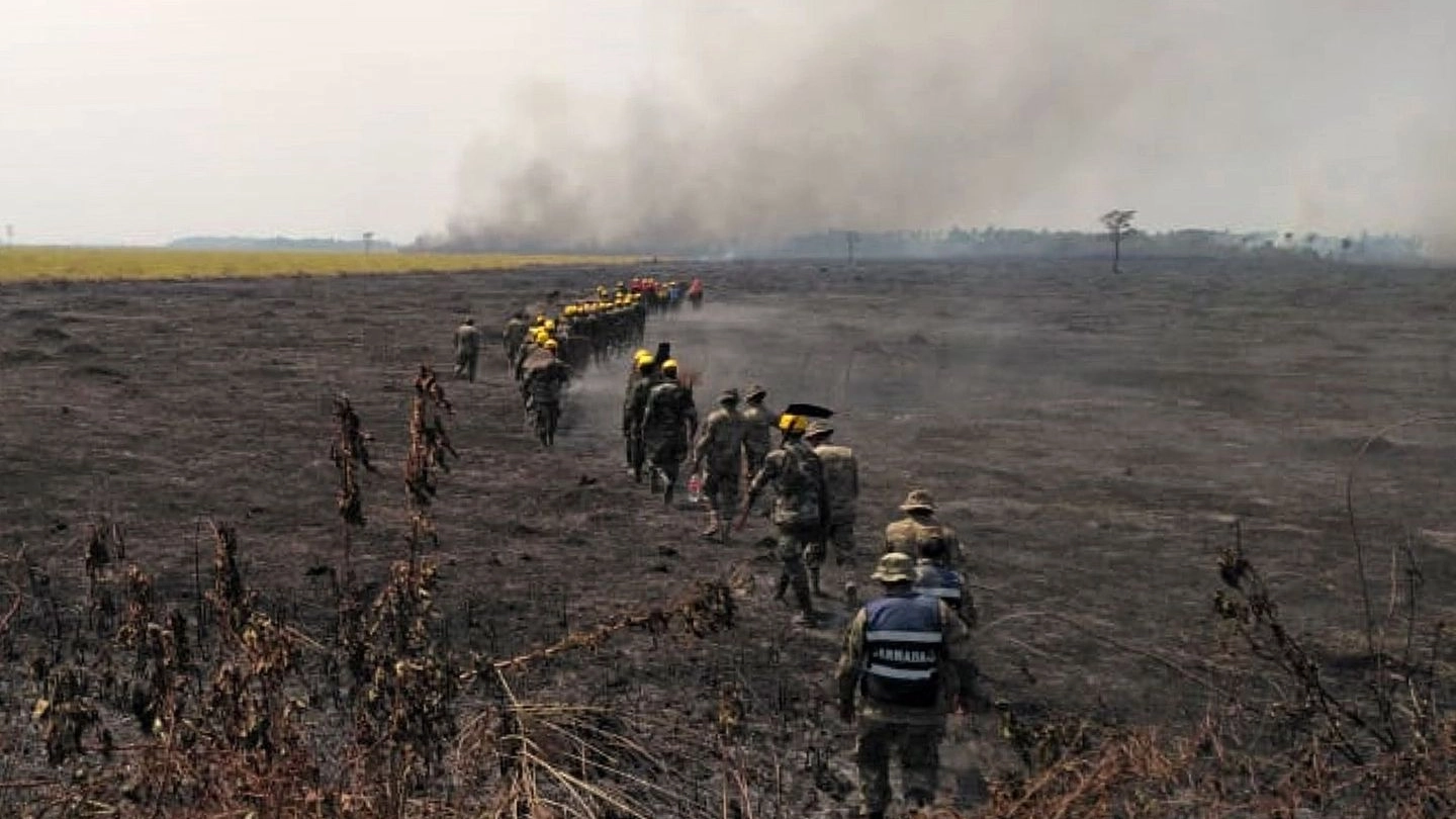 La devastazione degli incendi in Amazzonia (AFP)