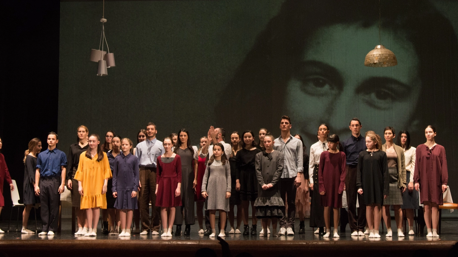 Lo spettacolo dedicato ad Anna Frank