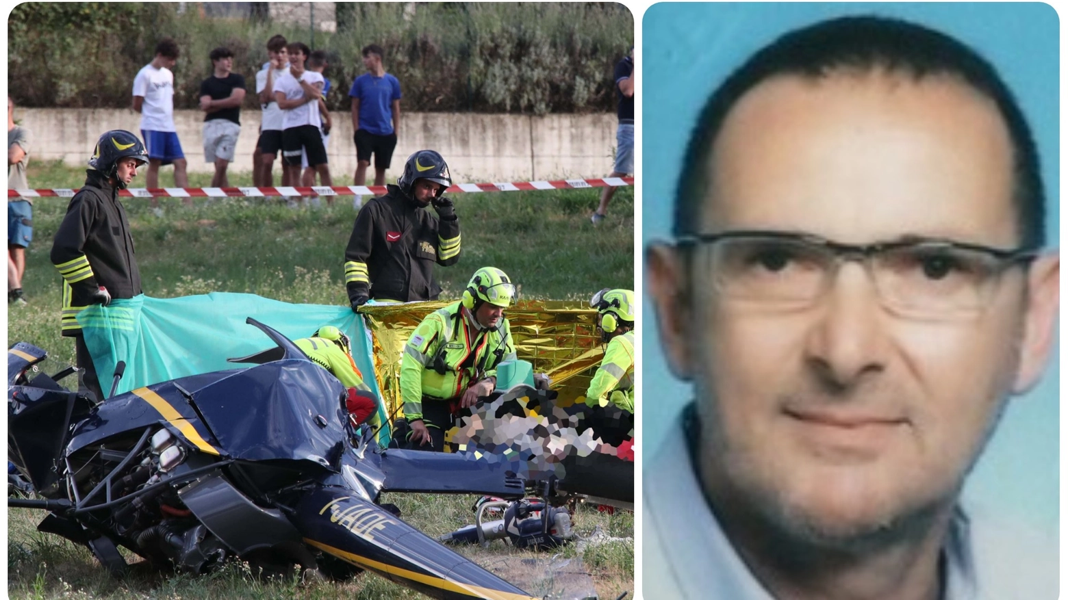 L'elicottero distrutto e la vittima, Giovanni Murari istruttore di volo