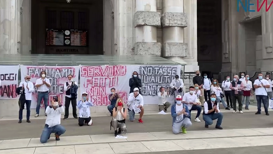 La protesta (frame video Mianews)