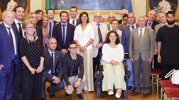 INSIEME I cittadini ricevuti a Montecitorio dalla presidente della Camera dei deputati Laura Boldrini