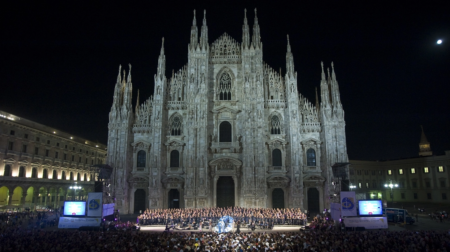 Italian Gospel Choir in piazza Duomo