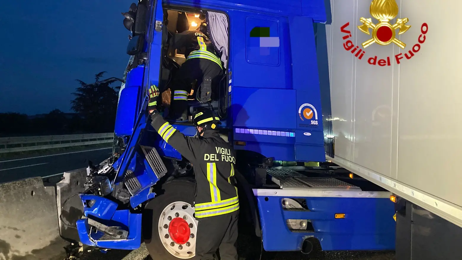 L'incidente è avvenuto al casello della A1 L'incidente è avvenuto al casello della A1