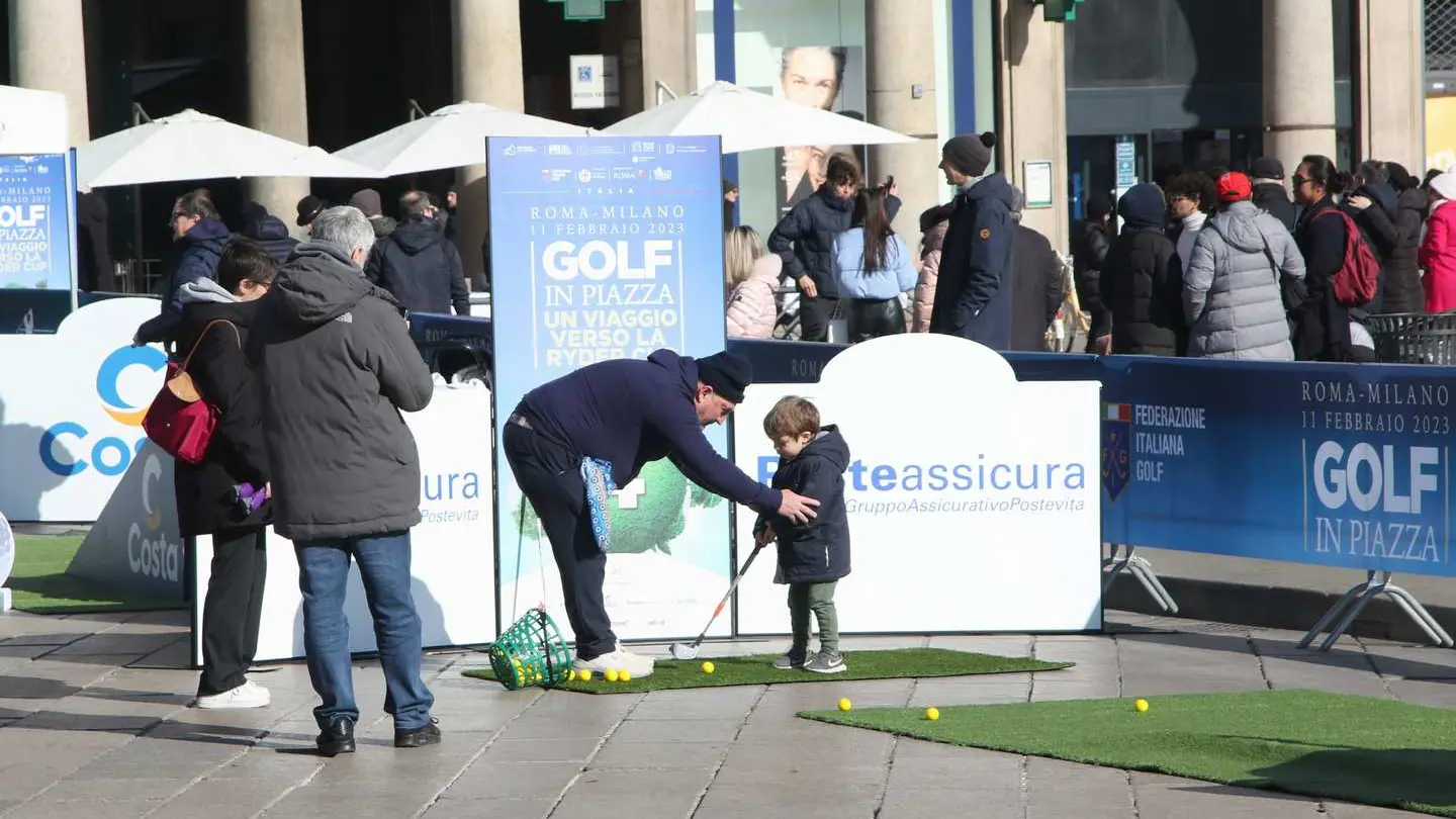 Golf in piazza Duomo