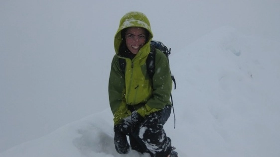 Annalisa Fioretti durante una delle sue scalate verso gli ottomila metri