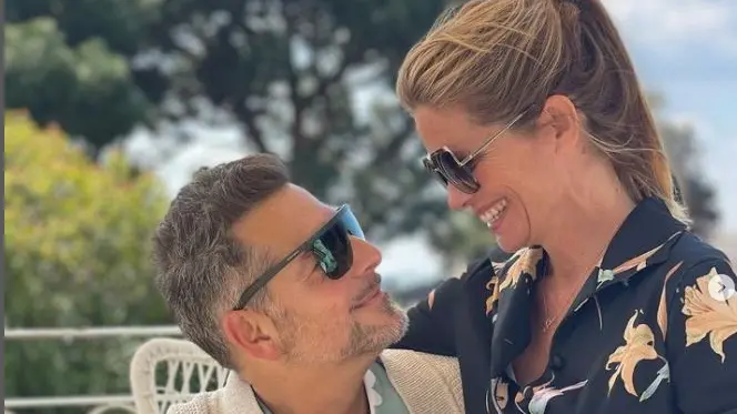 Daniele Bossari e Filippa Lagerback (Foto Instagram)