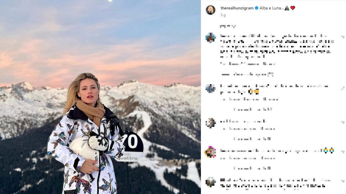 Michelle Hunziker e il post su Instagram