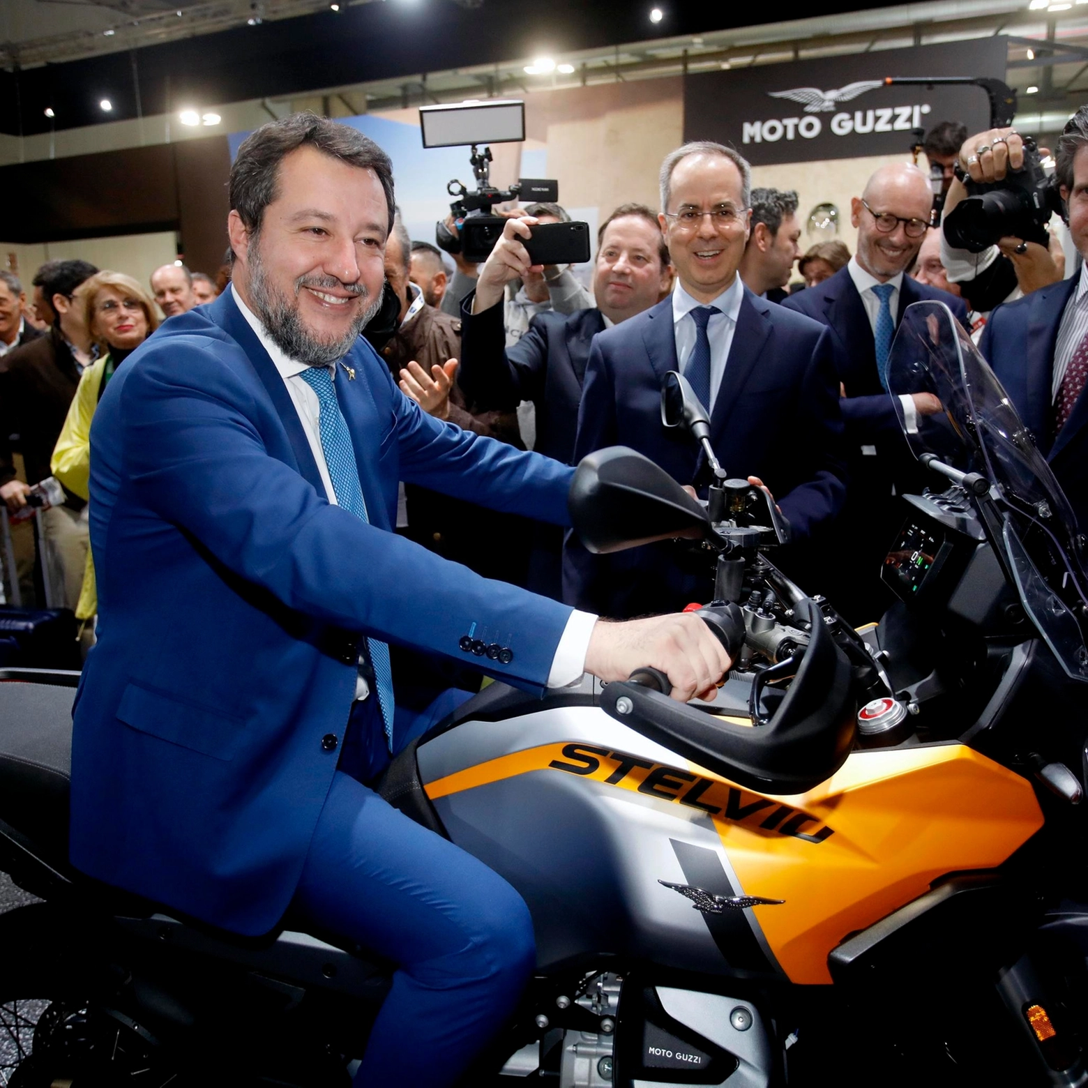 Matteo Salvini all'inaugurazione di Eicma 2023 (npk)