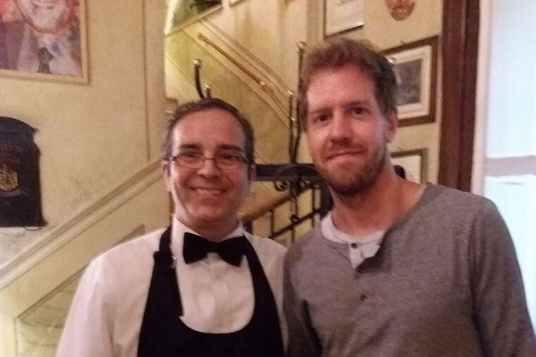 Sebastian Vettel a La Sosta a Brescia