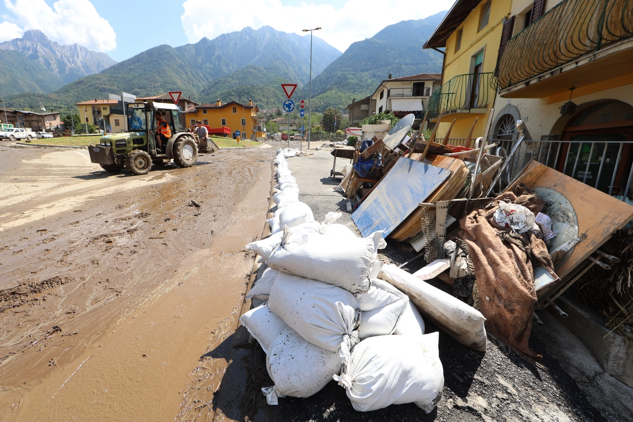 Niardo dopo l’esondazione del torrente