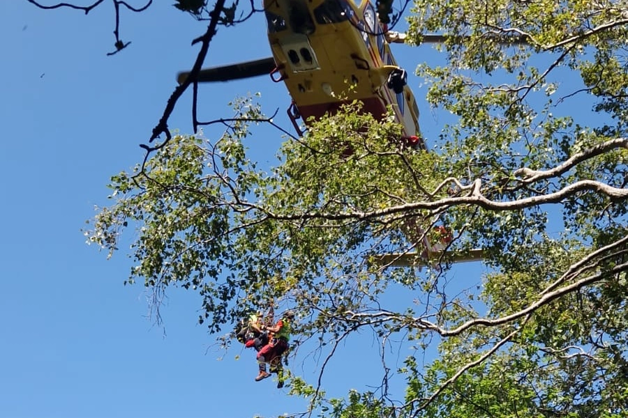 Bellano, i soccorsi in azione