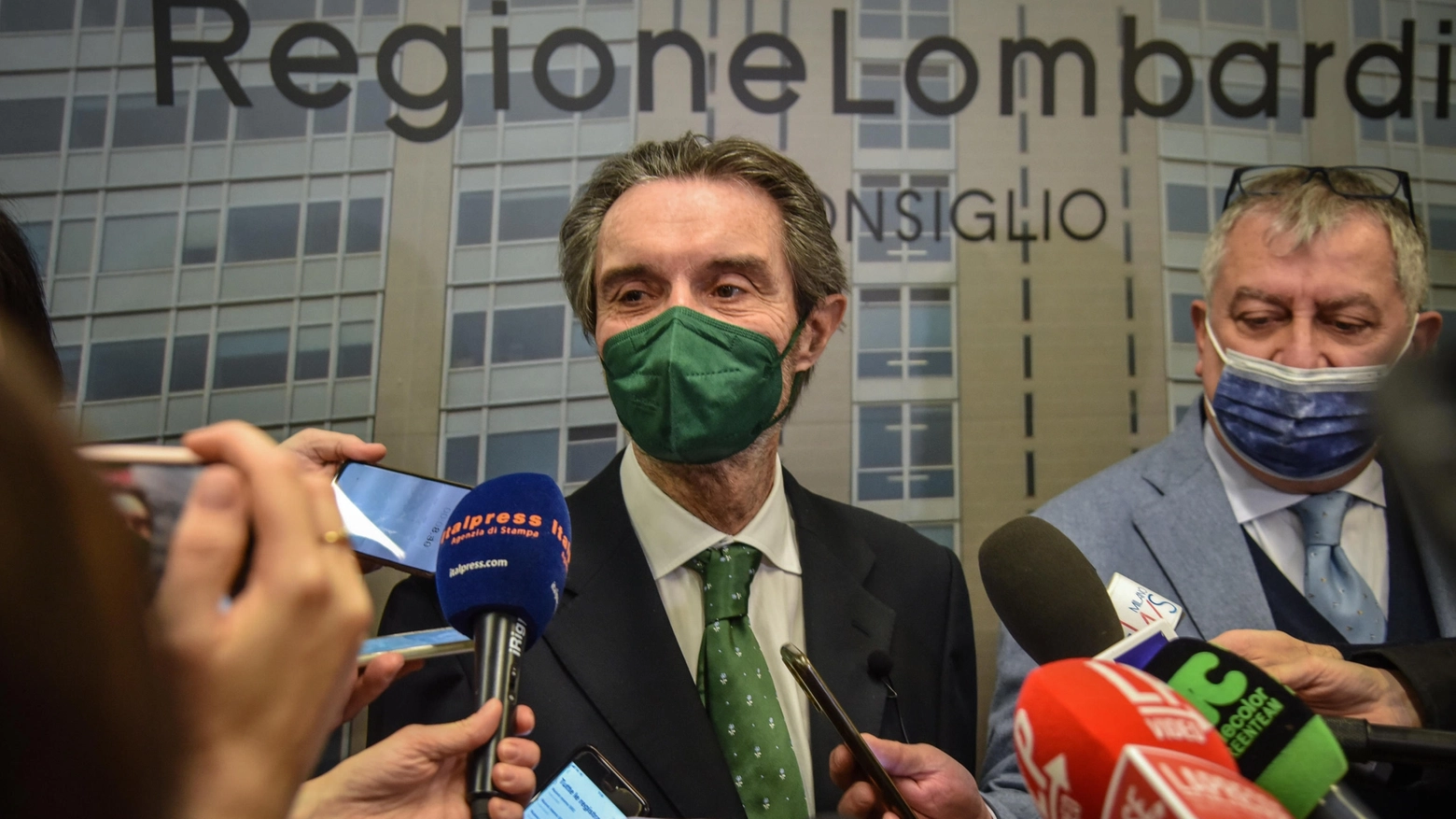 Il presidente della regione Lombardia, Attilio Fontana