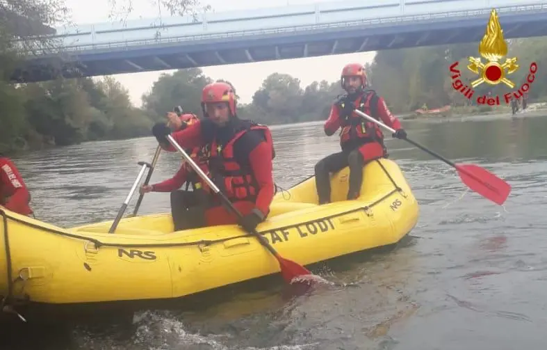Bertonico, vigili del fuoco in azione sul fiume Adda: è solo un'esercitazione