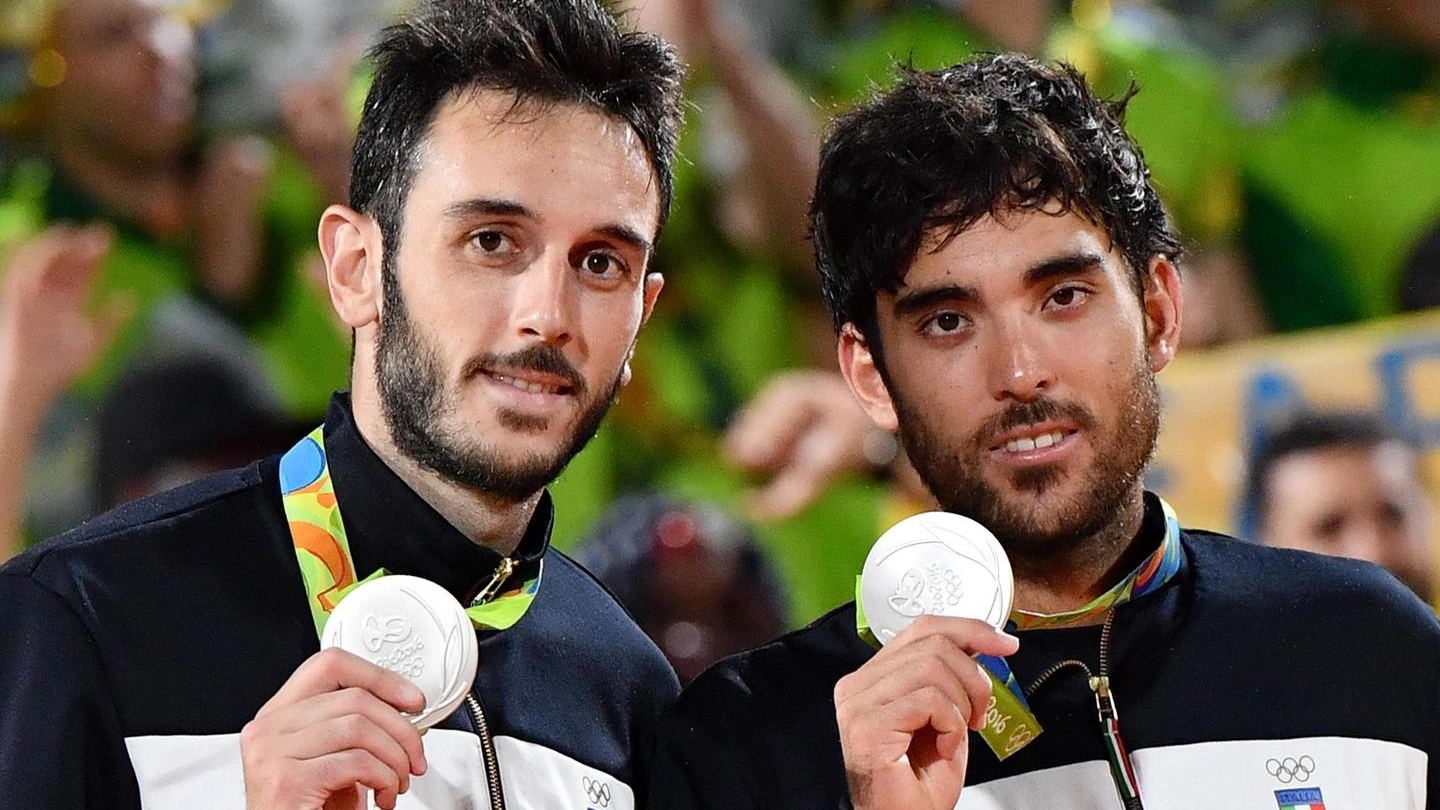 Daniele Lupo e Paolo Nicolai con la medaglia d'argento a Rio 2016