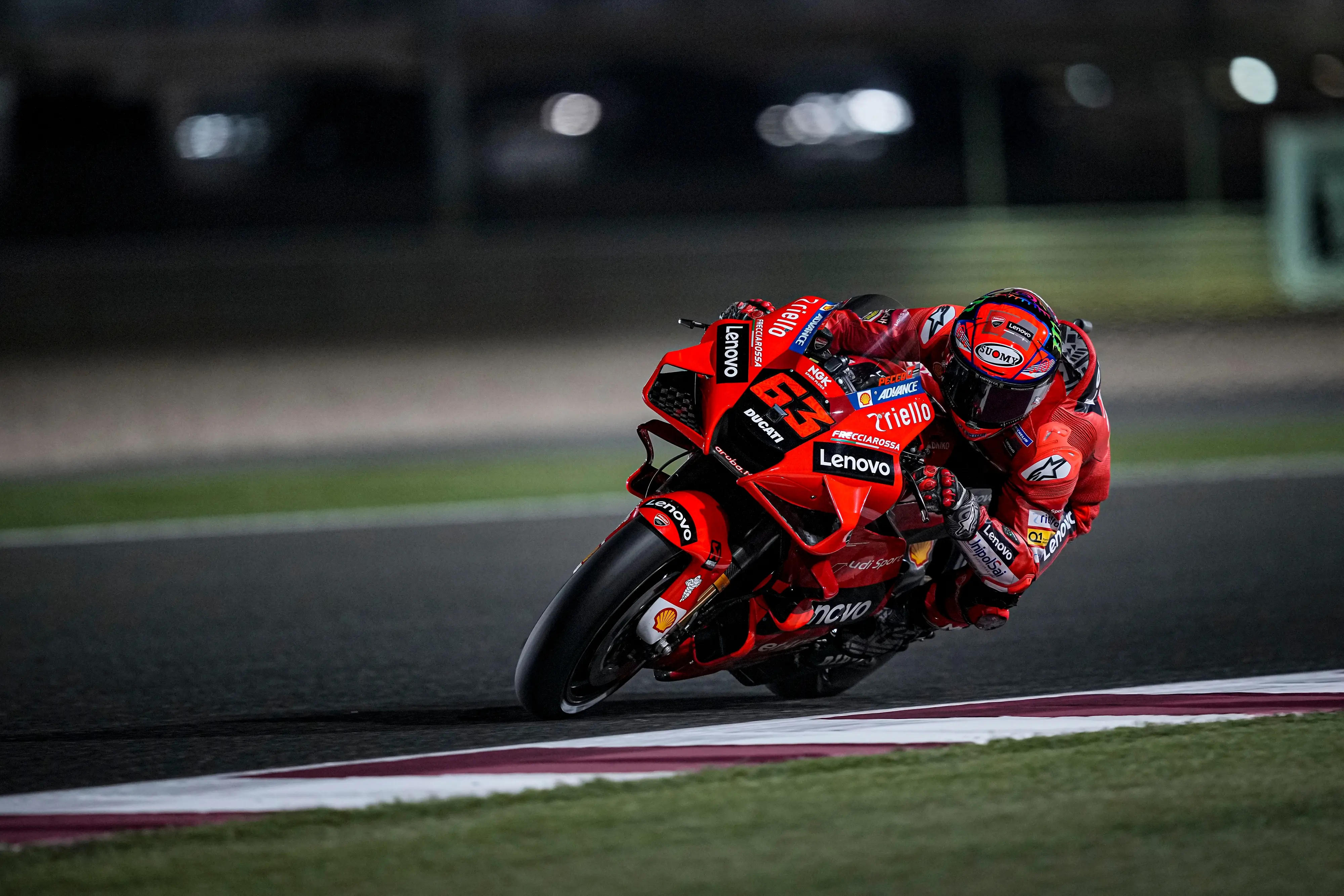 MotoGp Qatar: Bagnaia e la Ducati in pole. Rossi è quarto