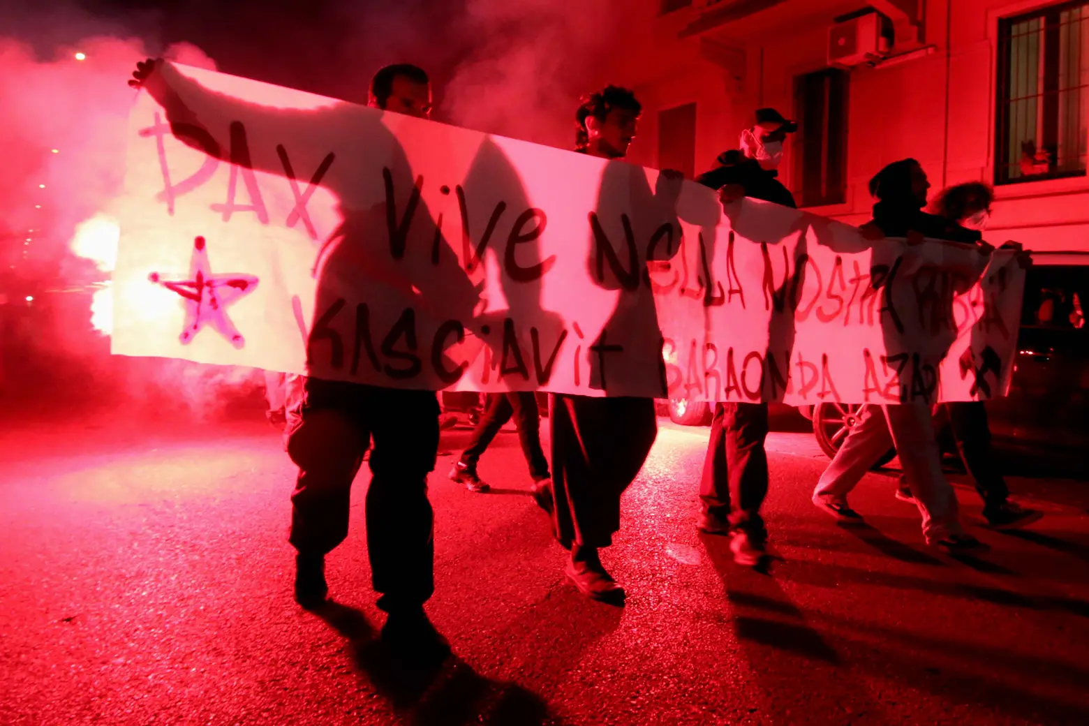 A procession in memory of Dax