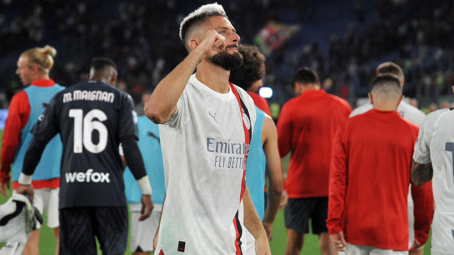 Olivier Giroud, abile e arruolato per il derby Olivier Giroud, abile e arruolato per il derby