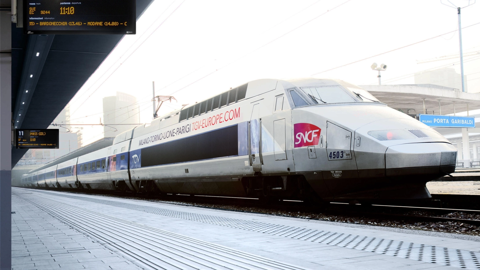 Treno alta velocità Milano-Parigi
