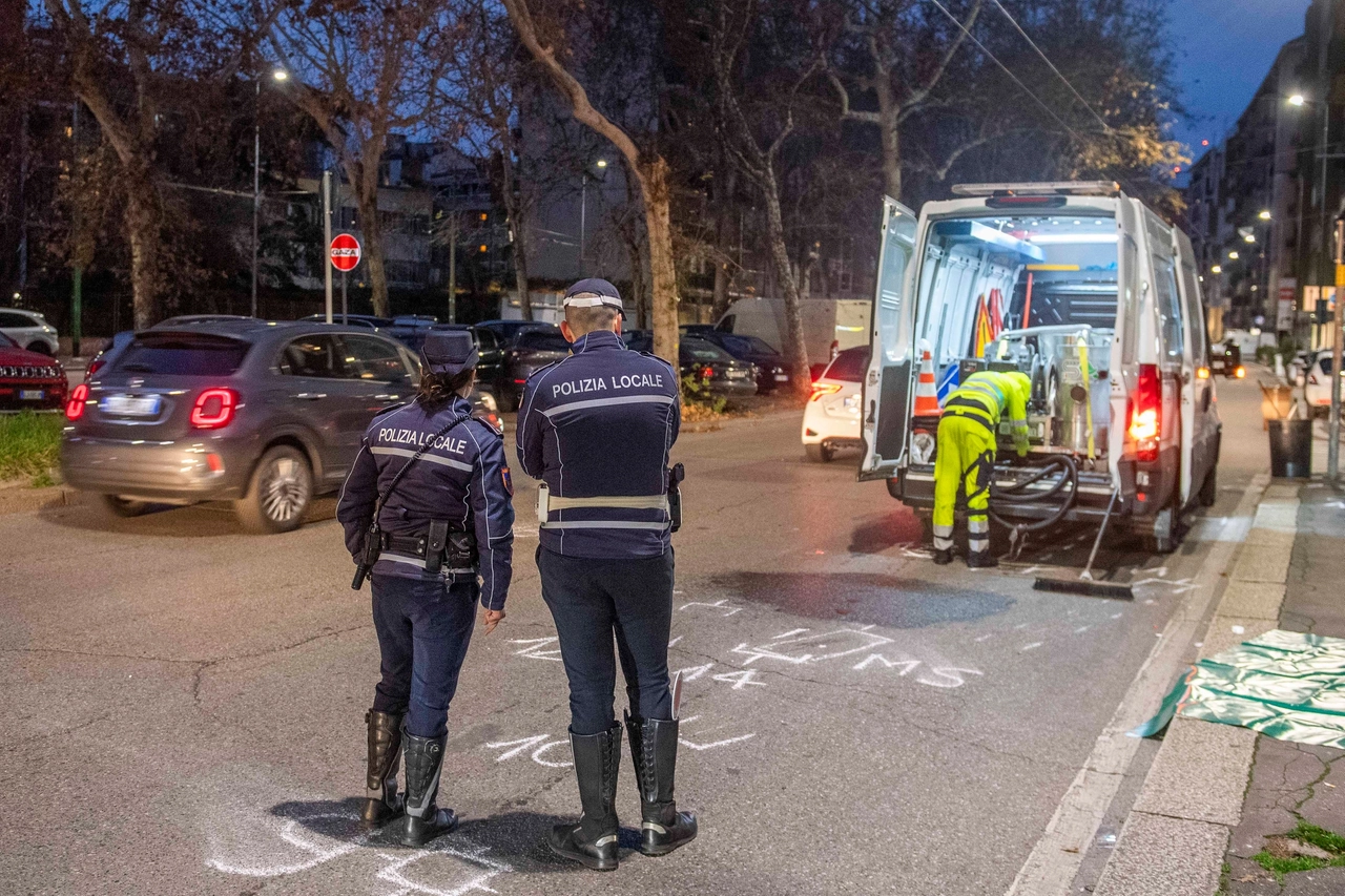 Investimento ciclista Viale Umbria angolo Via Pistrucci