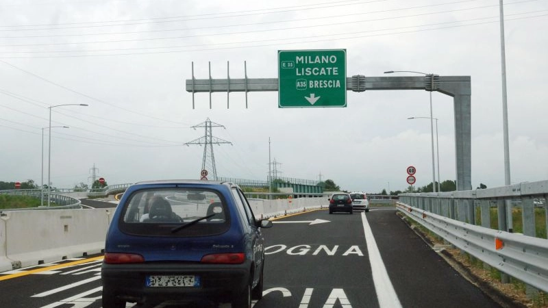 Autostrada in direzione Brescia