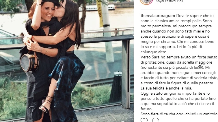 Aurora Ramazzotti e Sara Daniele (Instagram)