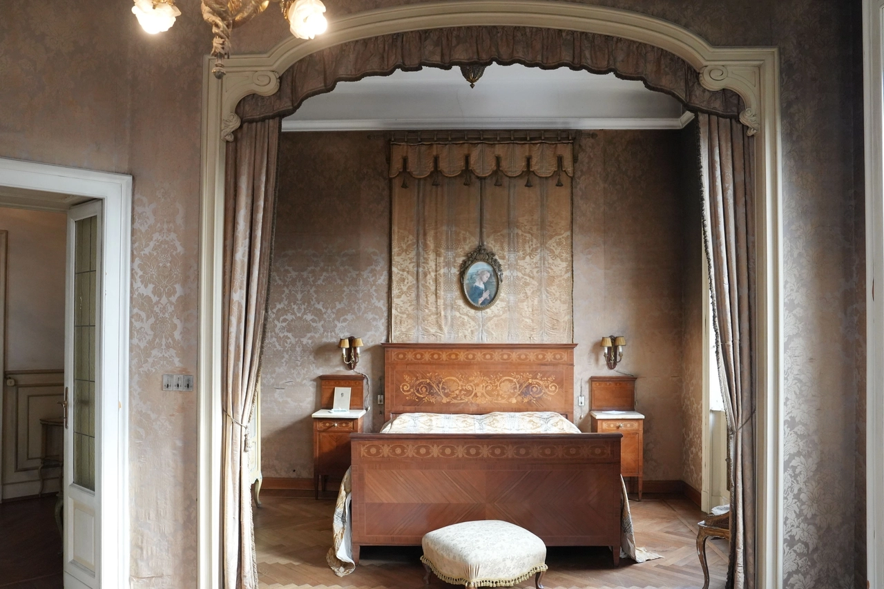 La camera da letto di Casa Crespi