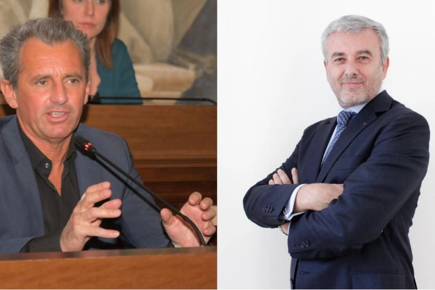 A sinistra Manuel Elleboro, a destra Giuseppe Maria Chirico