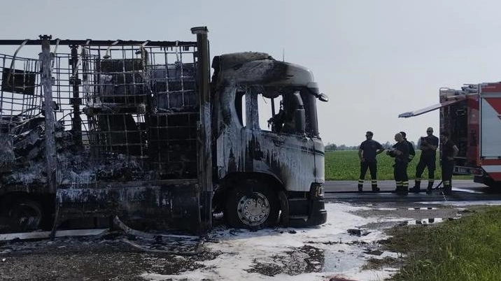 Rifiuti speciali   incendiati sul camion  Allarme per i terreni