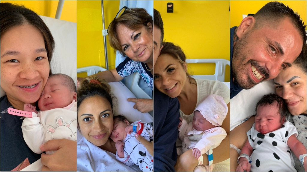 Quattro dei sei bebè nati nella notte all'ospedale San Paolo di Milano