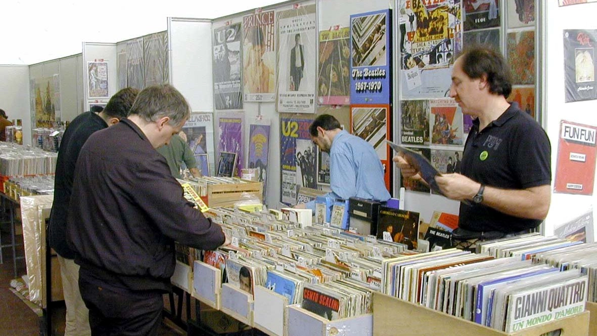 Uno scatto da una precedente edizione della fiera del disco (Archivio)