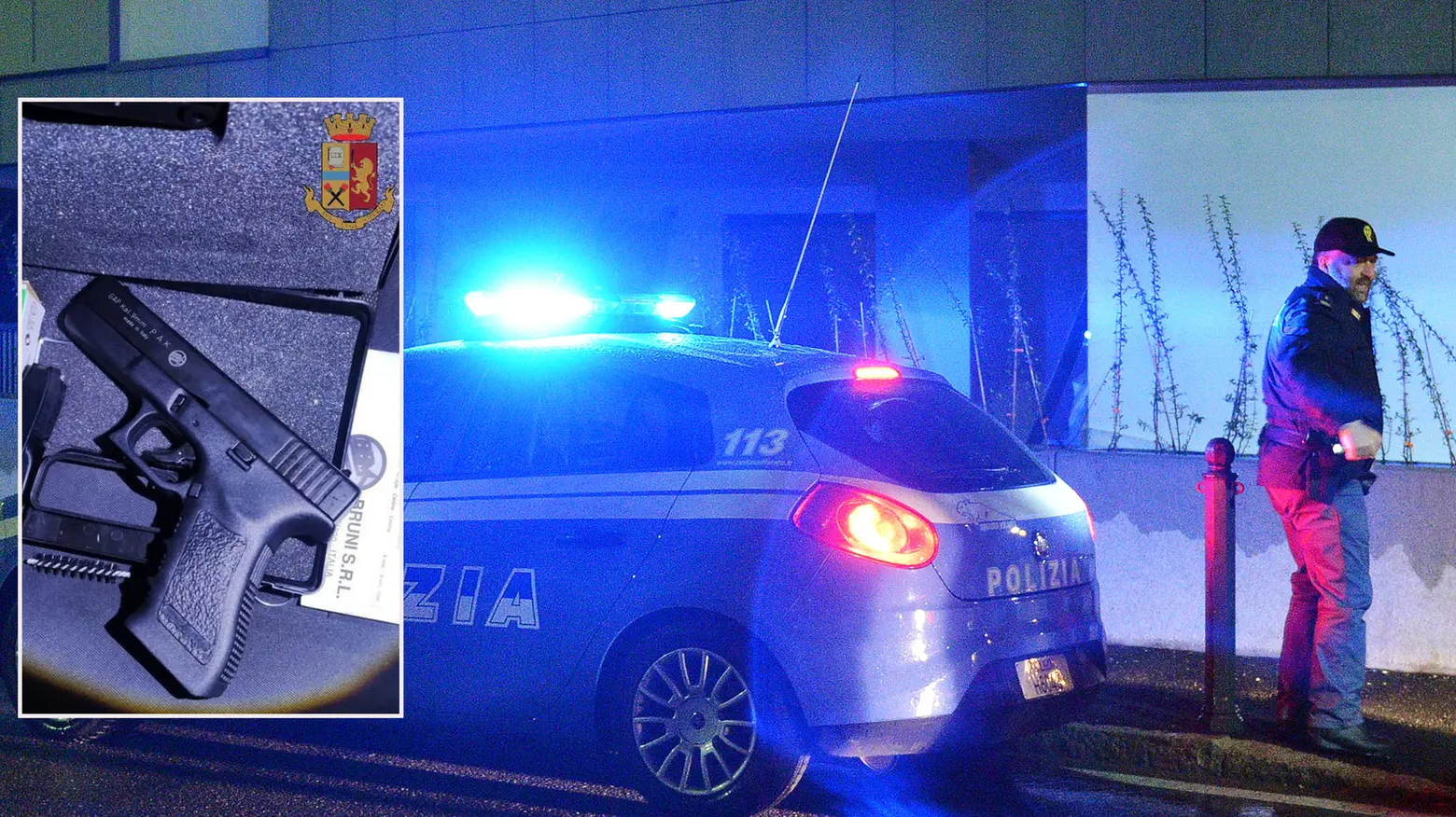 La scacciacani sequestrata dagli agenti di Polizia al diciottenne La scacciacani sequestrata dagli agenti di Polizia al diciottenne