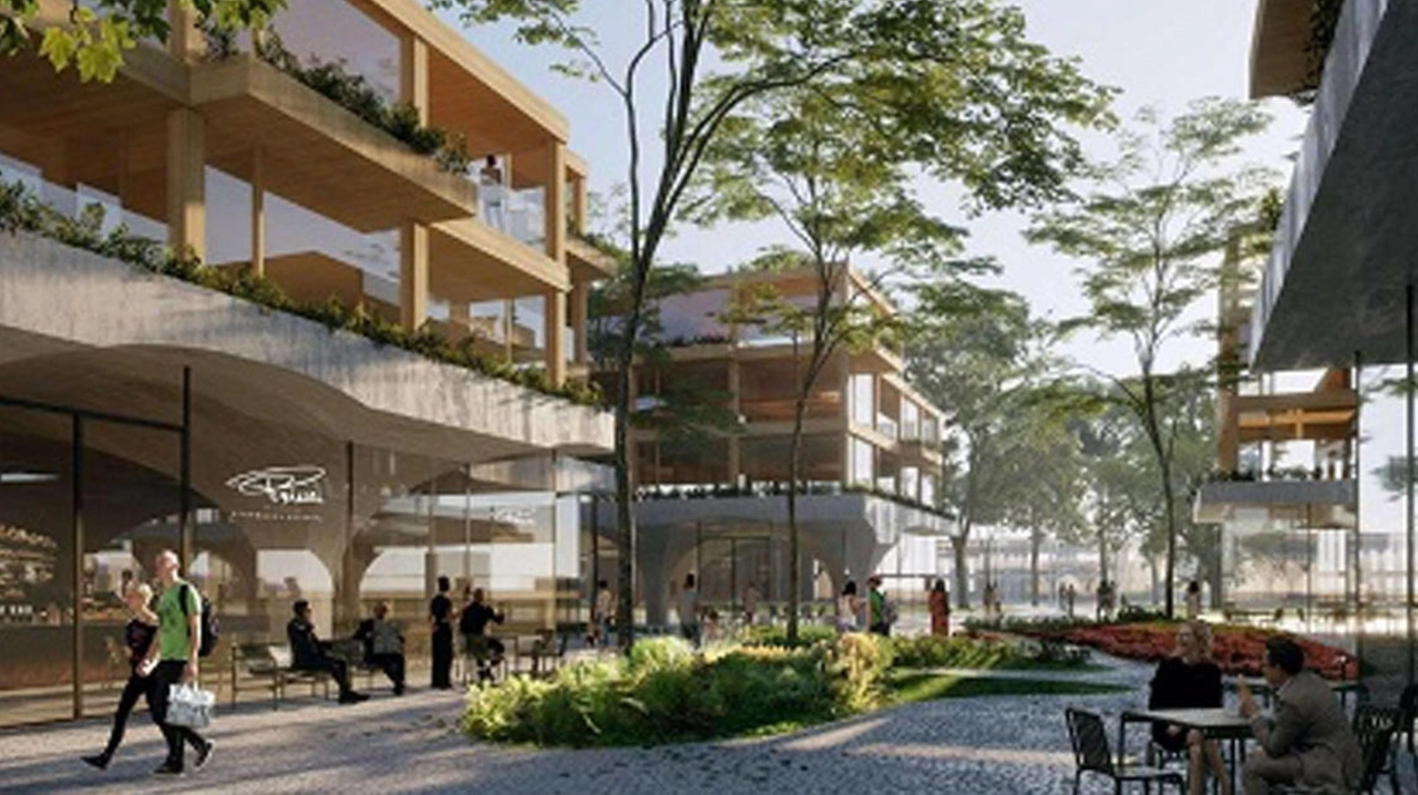 Il rendering del progetto di Coima per l'ex Scalo Farini