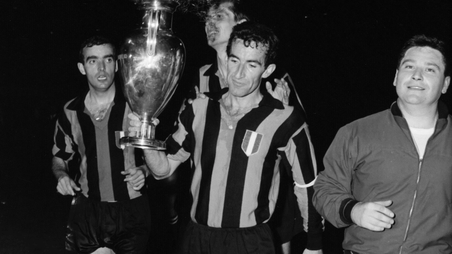 L'Inter festeggia la Coppa dei Campioni del 1964